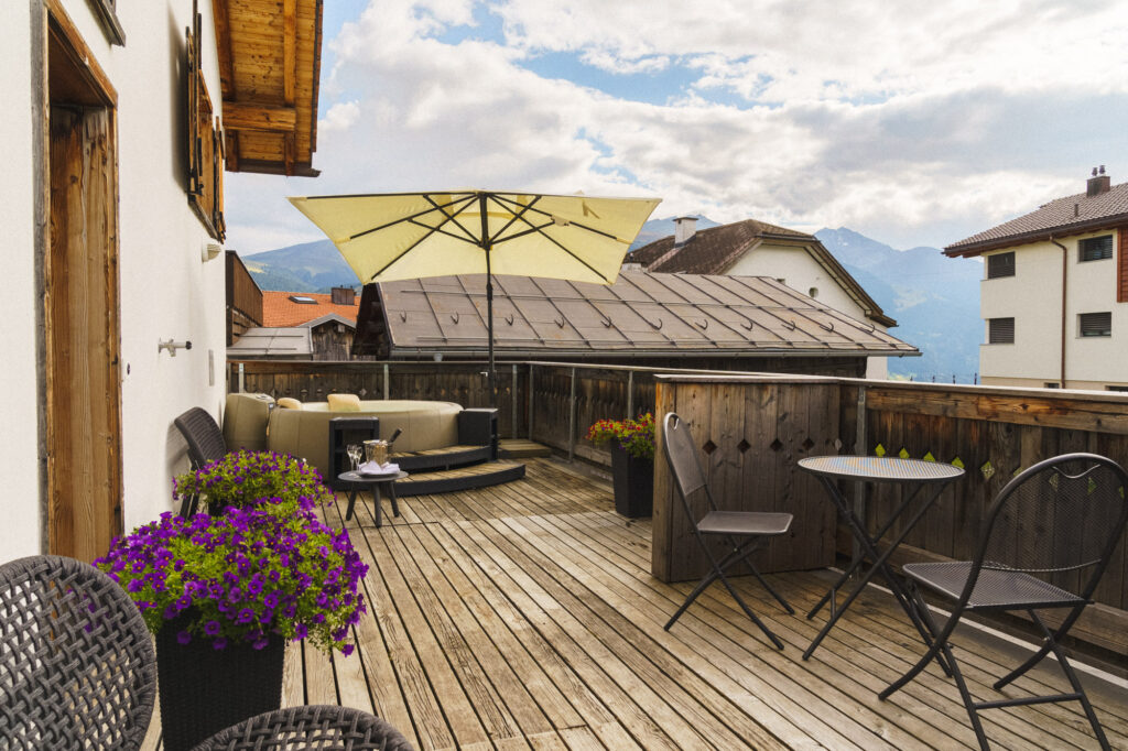 Exclusive sunny and quiet terrace for hotel guests