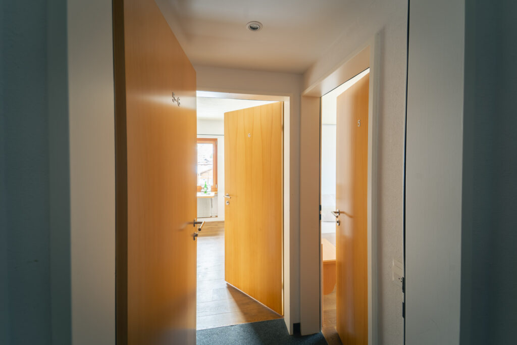 Option for family rooms, where a single room and a double room are connected by an interconnecting door